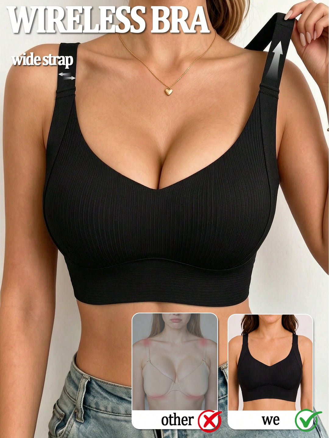 Sutien SHEIN, negru
