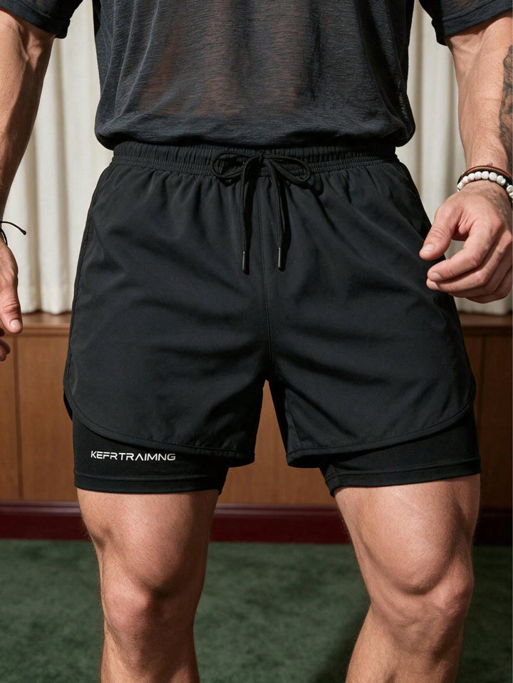 Pantaloni scurți SHEIN, negru