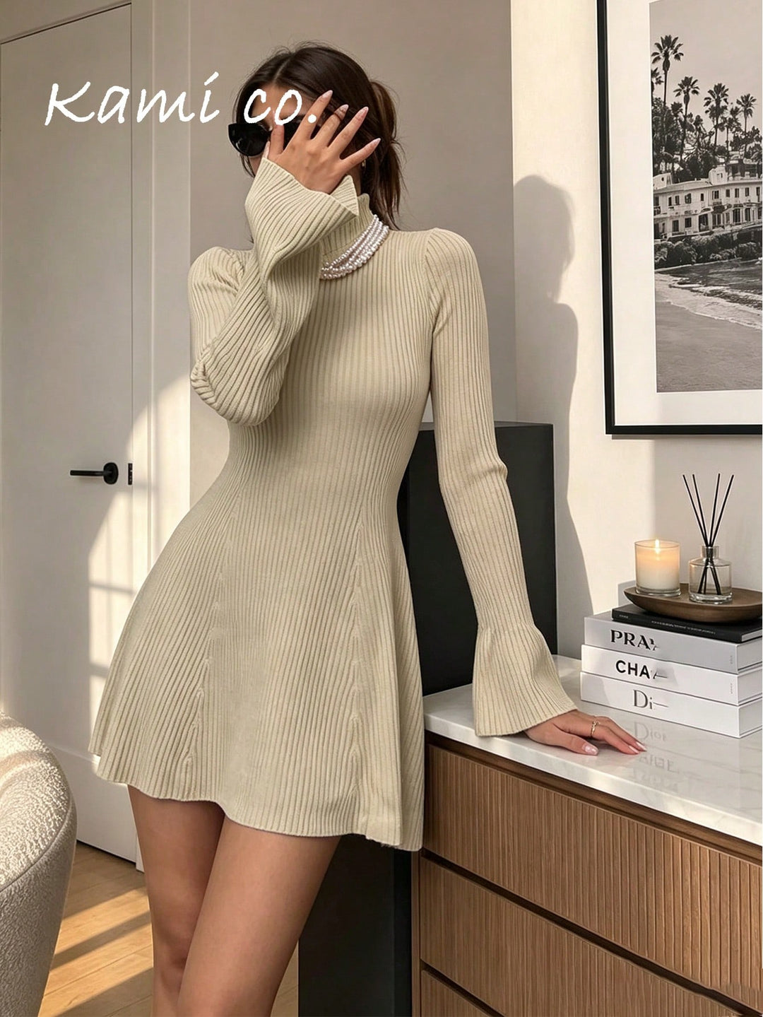 Rochie mini SHEIN, bej