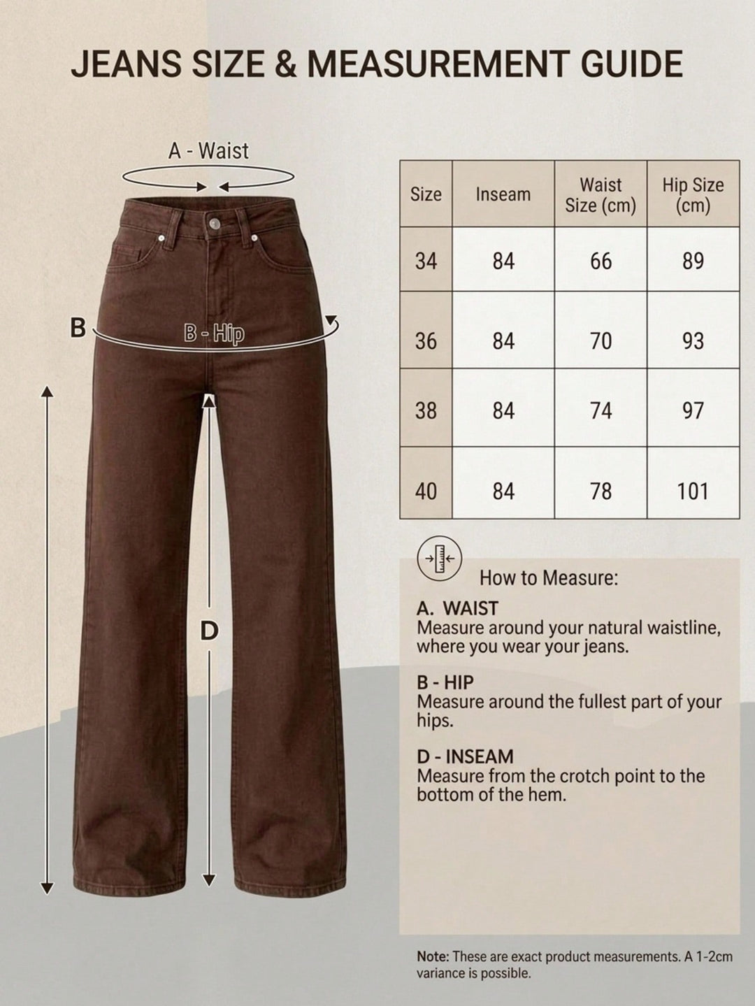Jeans SHEIN, maro
