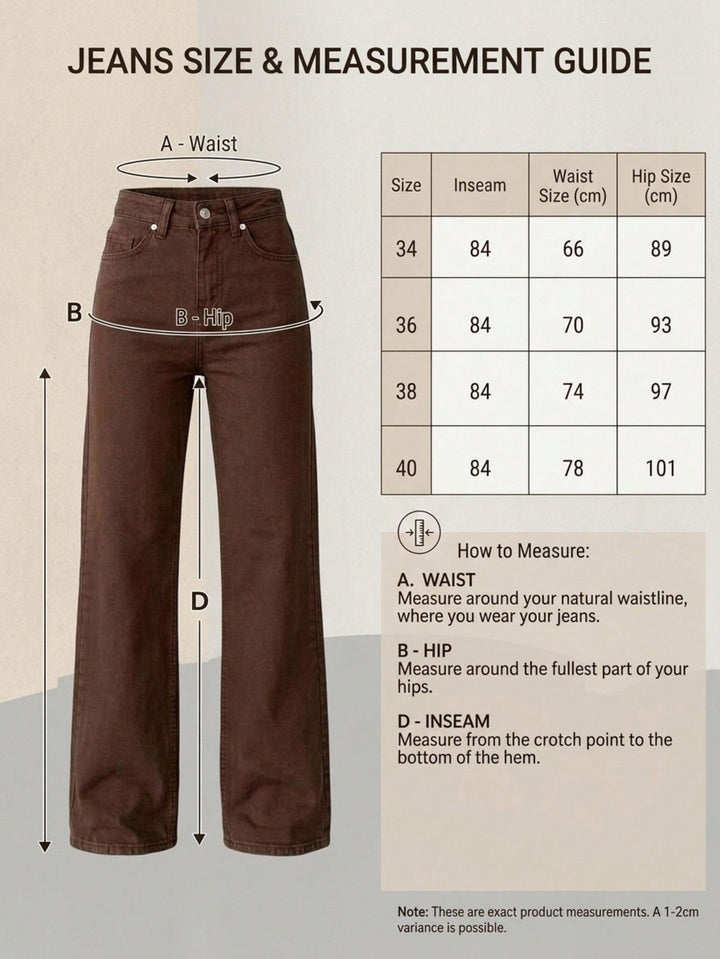 Jeans SHEIN, maro
