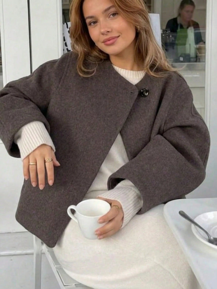 Cardigan SHEIN, maro