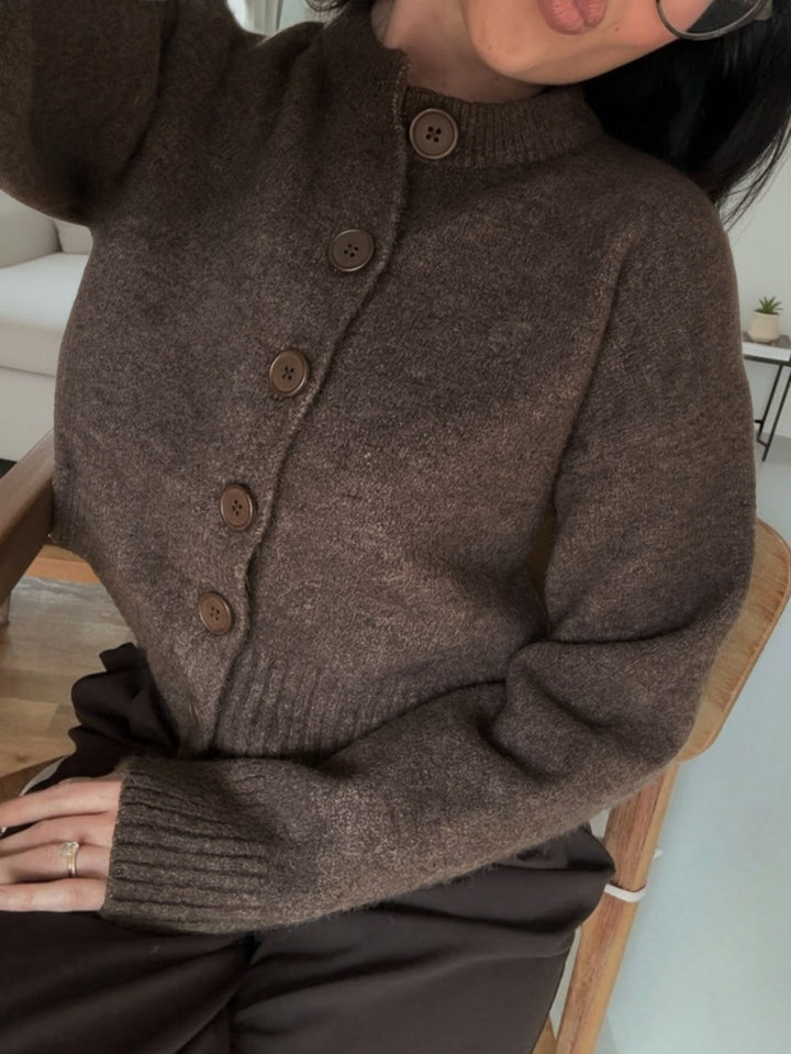 Cardigan SHEIN, maro