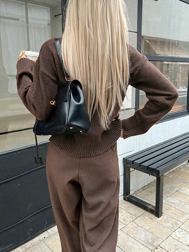 Cardigan SHEIN, maro