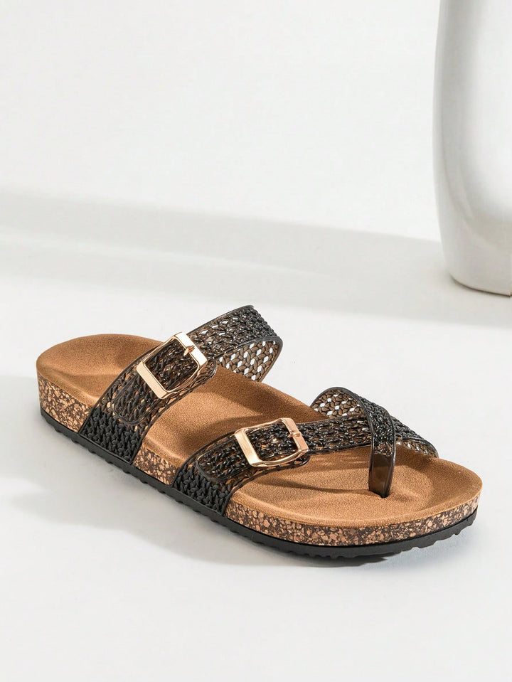 Sandale SHEIN, negru