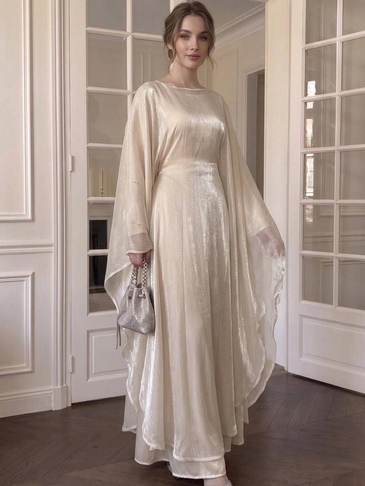 Set caftan și jalabiya SHEIN, portocaliu