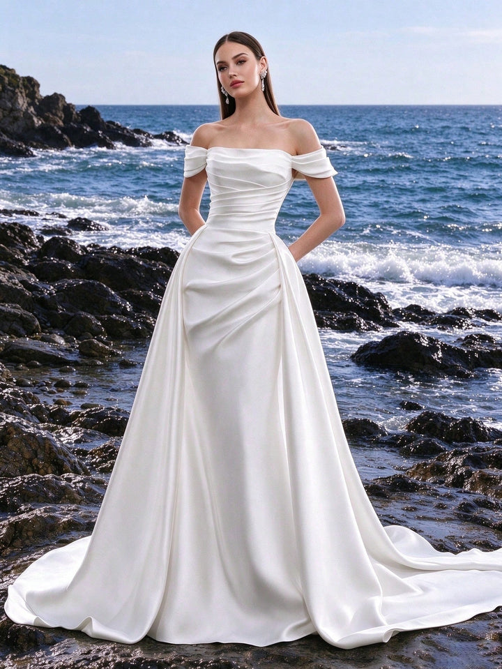 Rochie de ocazie și bridal SHEIN, alb