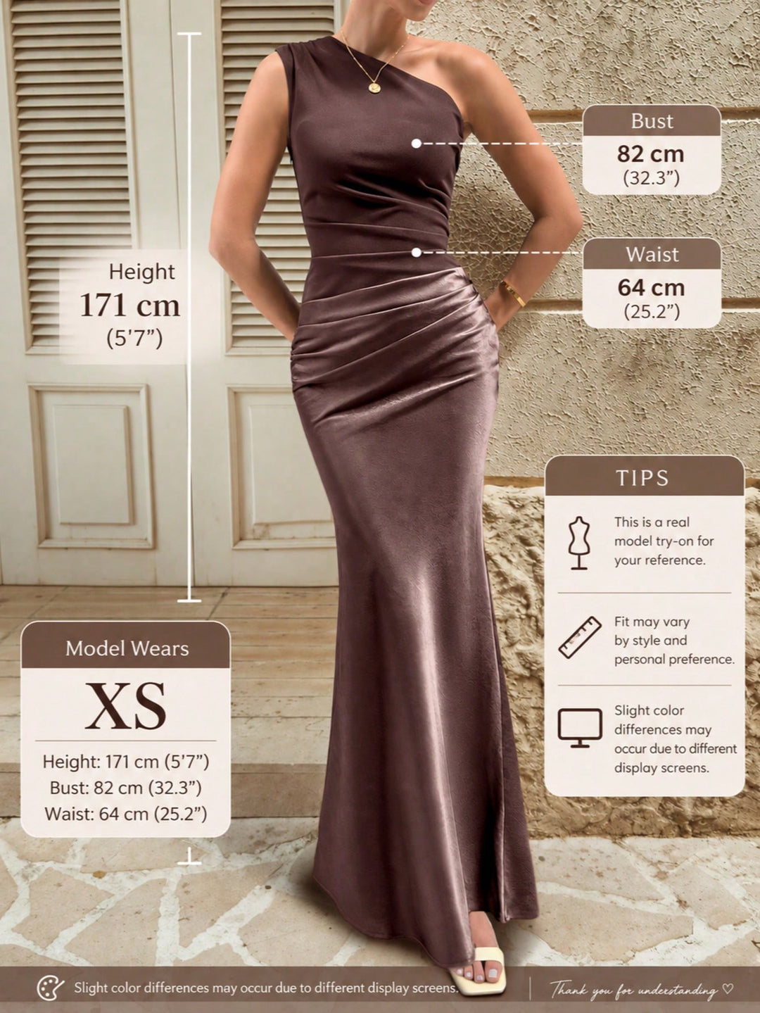 Rochie SHEIN, maro