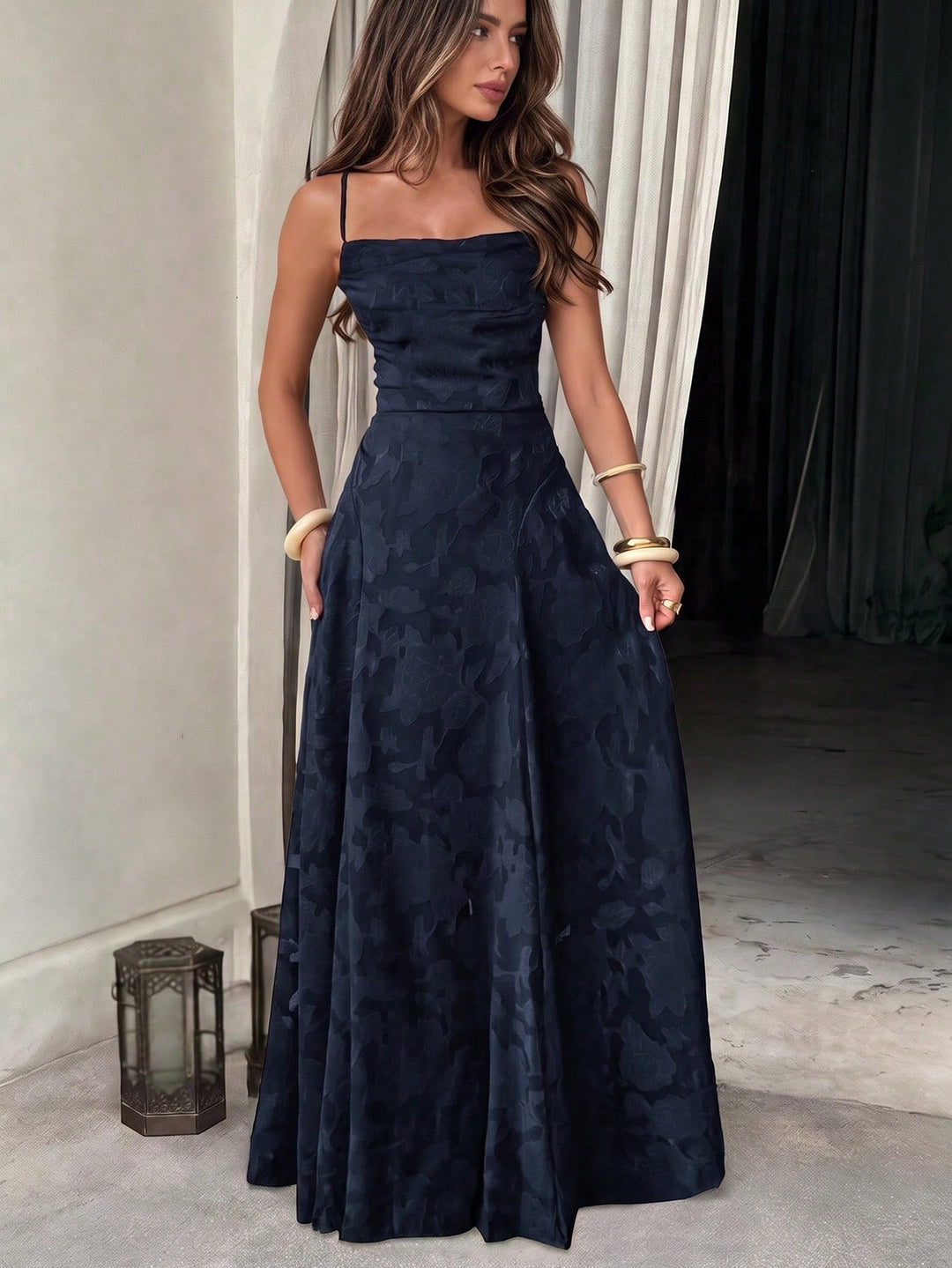 Rochie maxi SHEIN, albastru