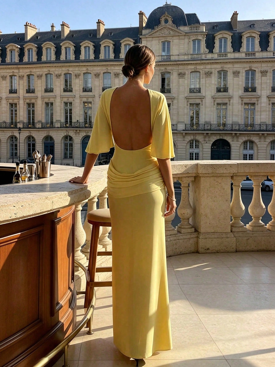 Rochie maxi SHEIN, galben