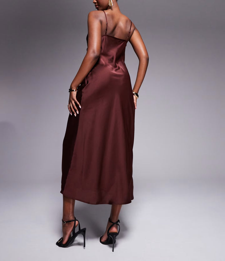 Rochie maxi New Look, maro