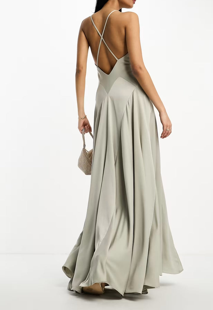 Rochie maxi ASOS, verde