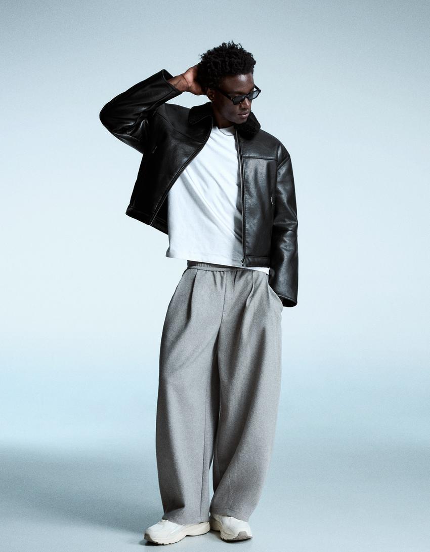 Cojoc BERSHKA, negru