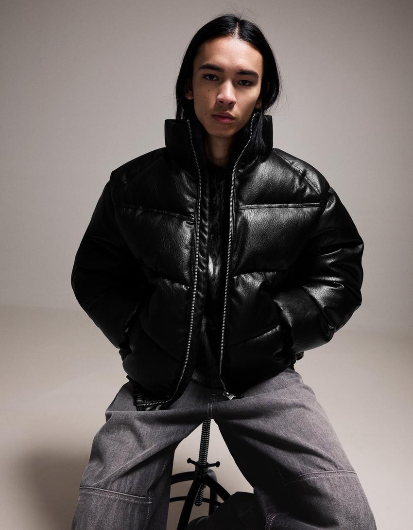 Geacă BERSHKA, negru