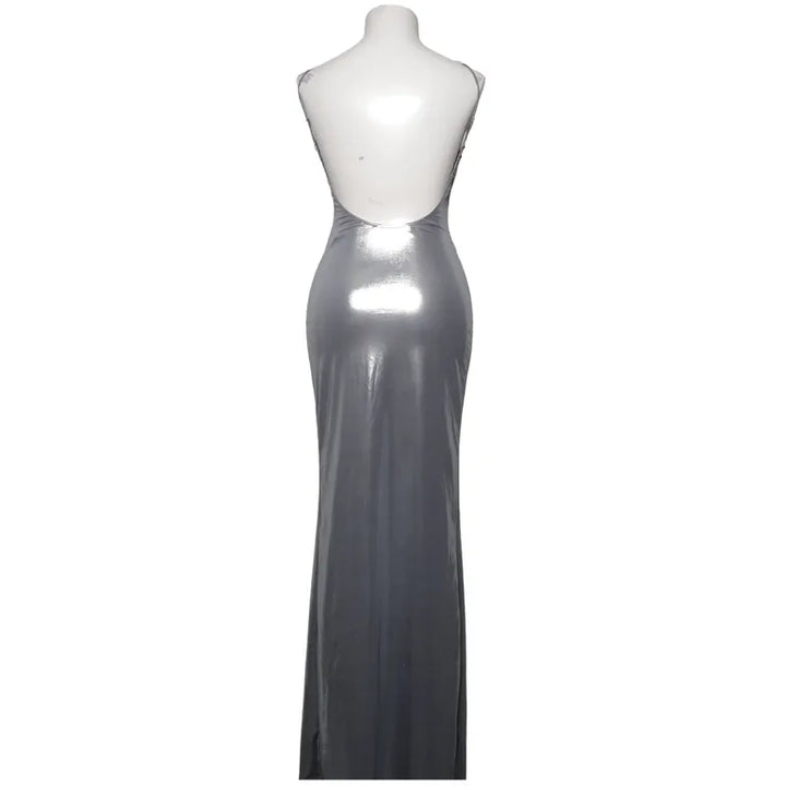 Rochie maxi BERSKA, argintiu