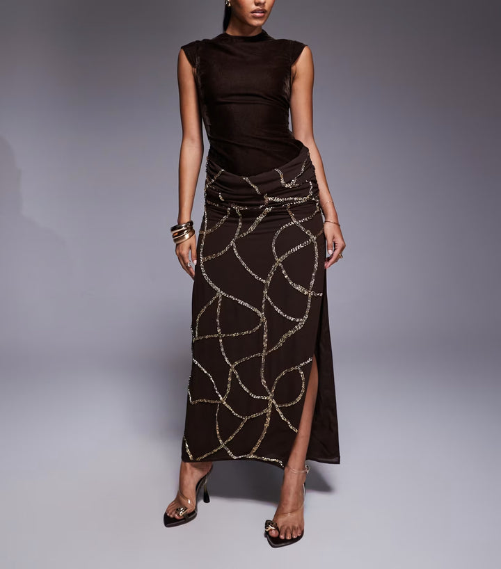Rochie de ocazie Asos, maro