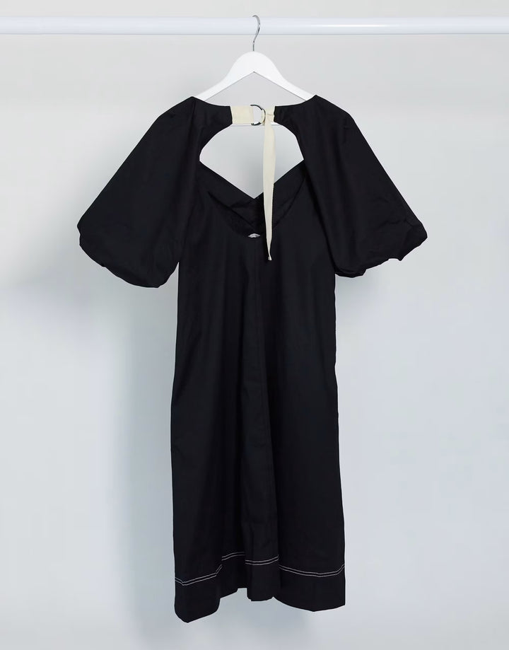 Rochie midi ASOS, negru