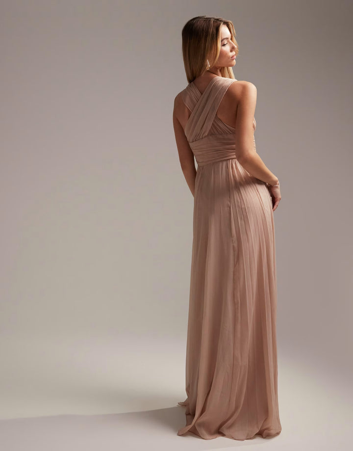 Rochie maxi Asos, crem