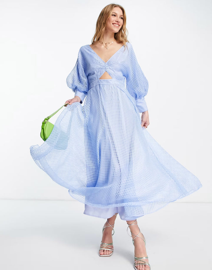 Rochie maxi ASOS, albastru
