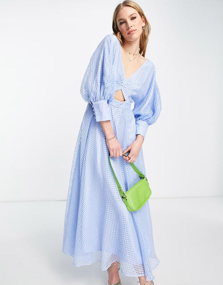Rochie maxi ASOS, albastru