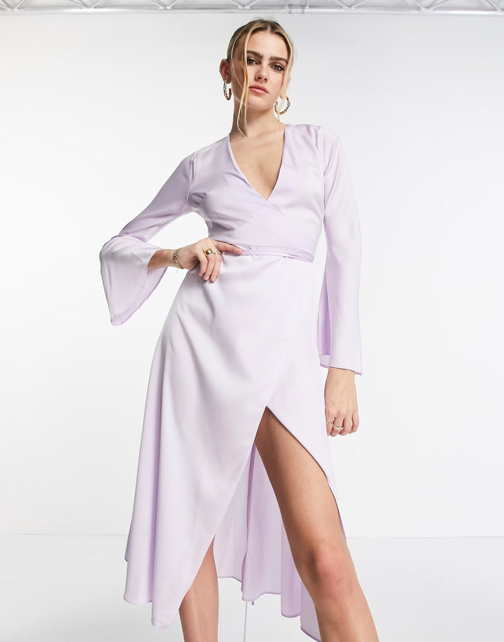 Rochie midi ASOS, mov