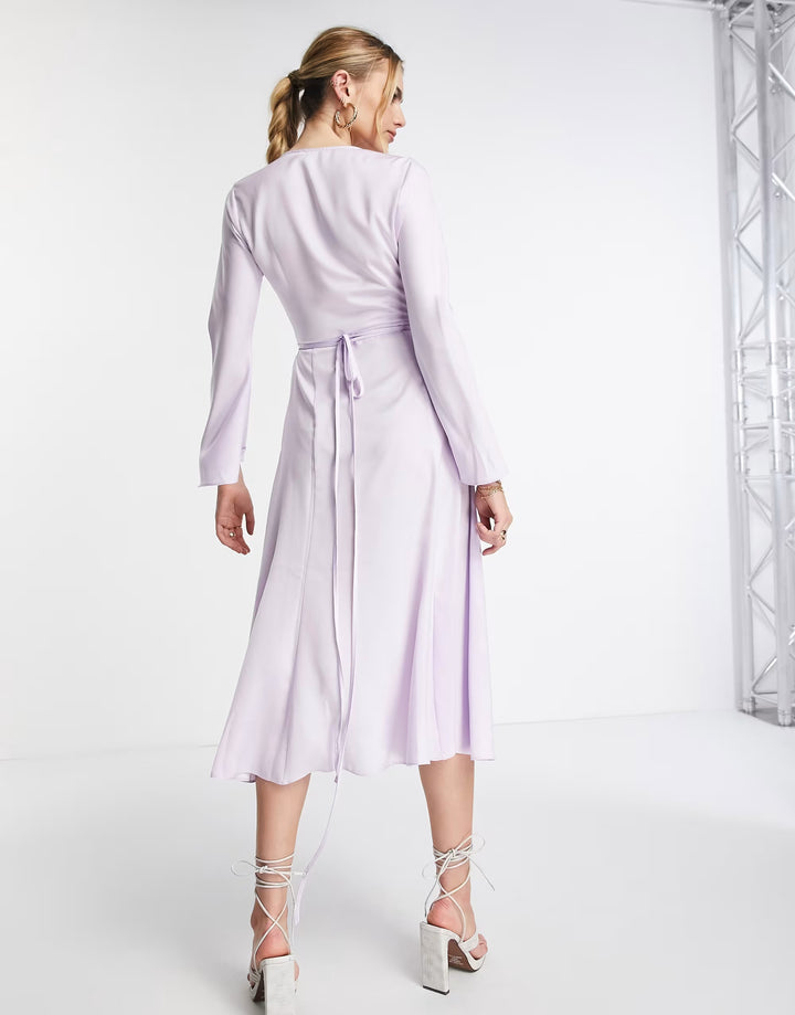 Rochie midi ASOS, mov
