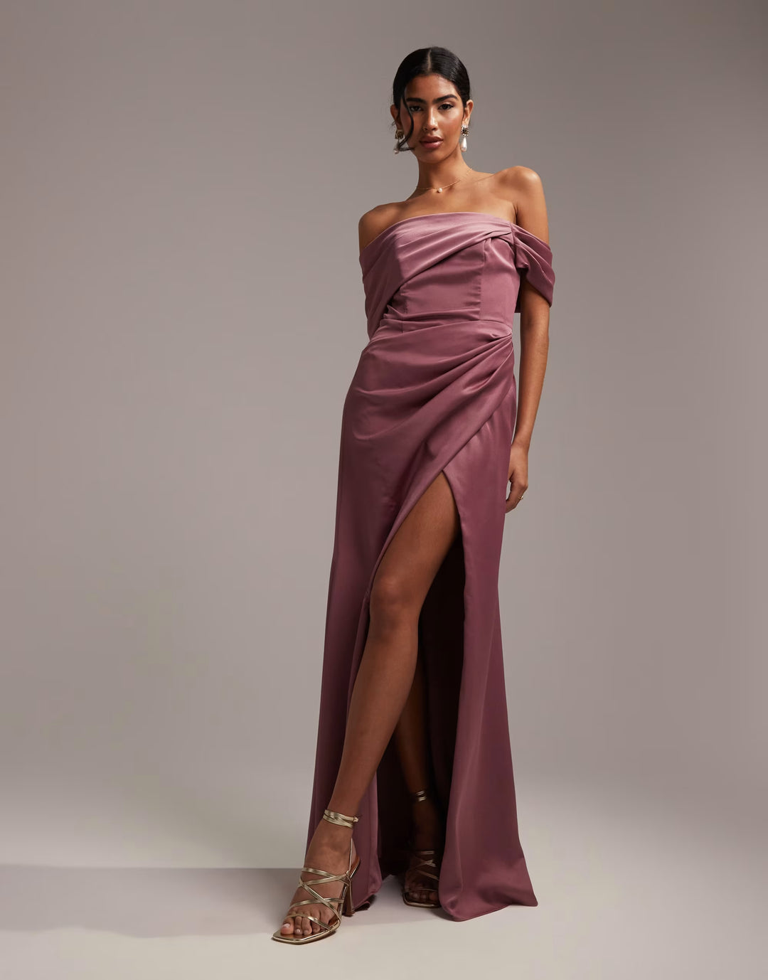 Rochie maxi ASOS, roz