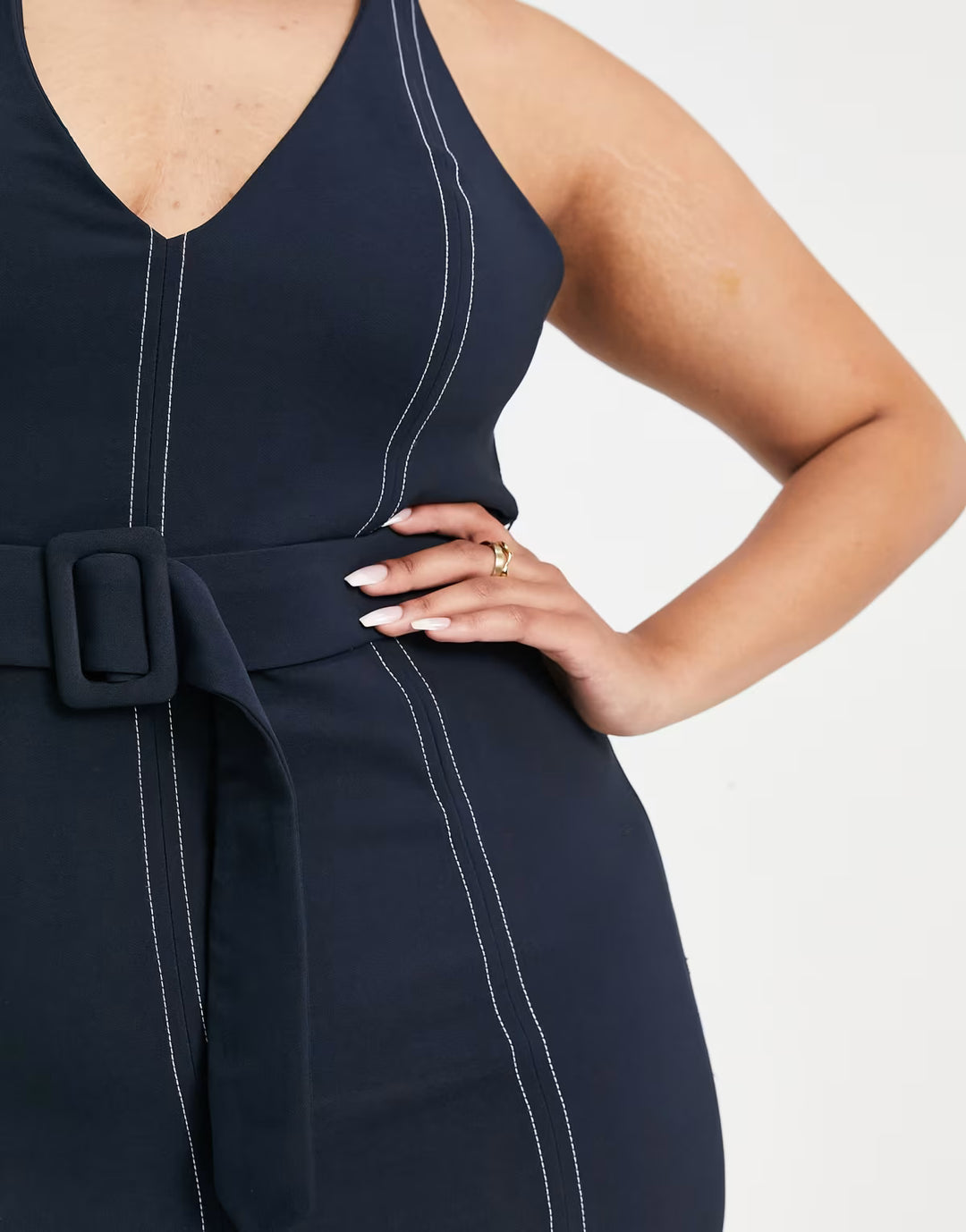 Rochie midi ASOS, albastru