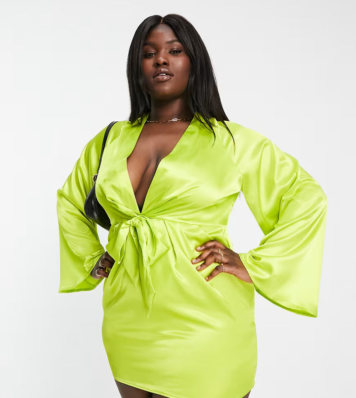 Rochie mini In The Style, verde
