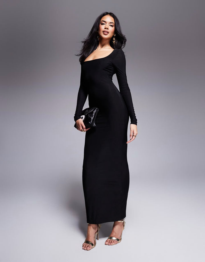 Rochie maxi ASOS, negru