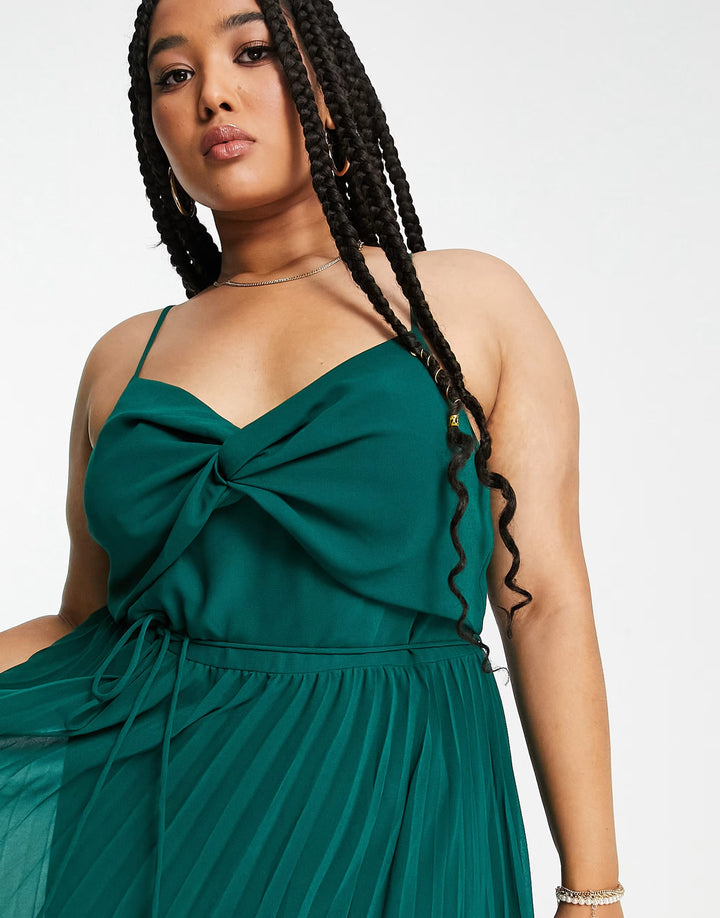 Rochie midi ASOS, verde