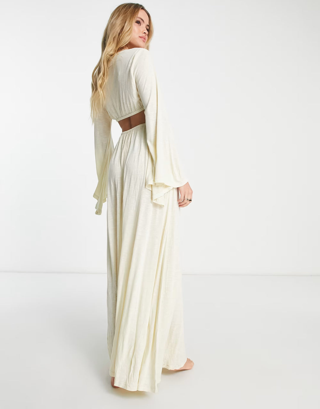Rochie maxi ASOS, bej