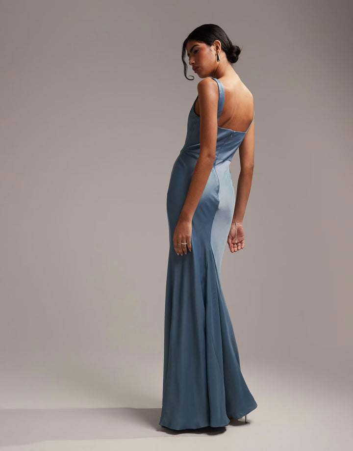 Rochie maxi ASOS, albastru