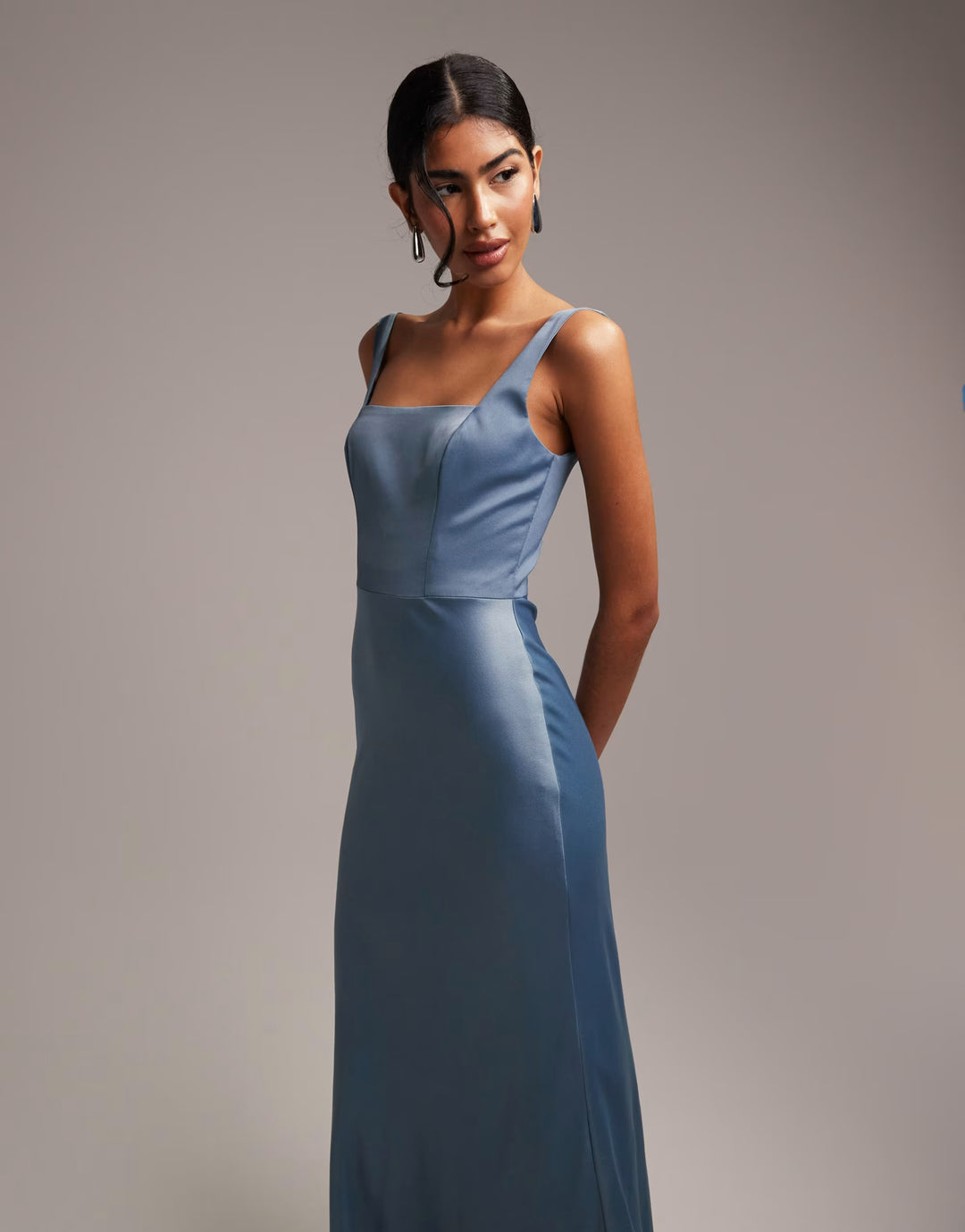 Rochie maxi ASOS, albastru