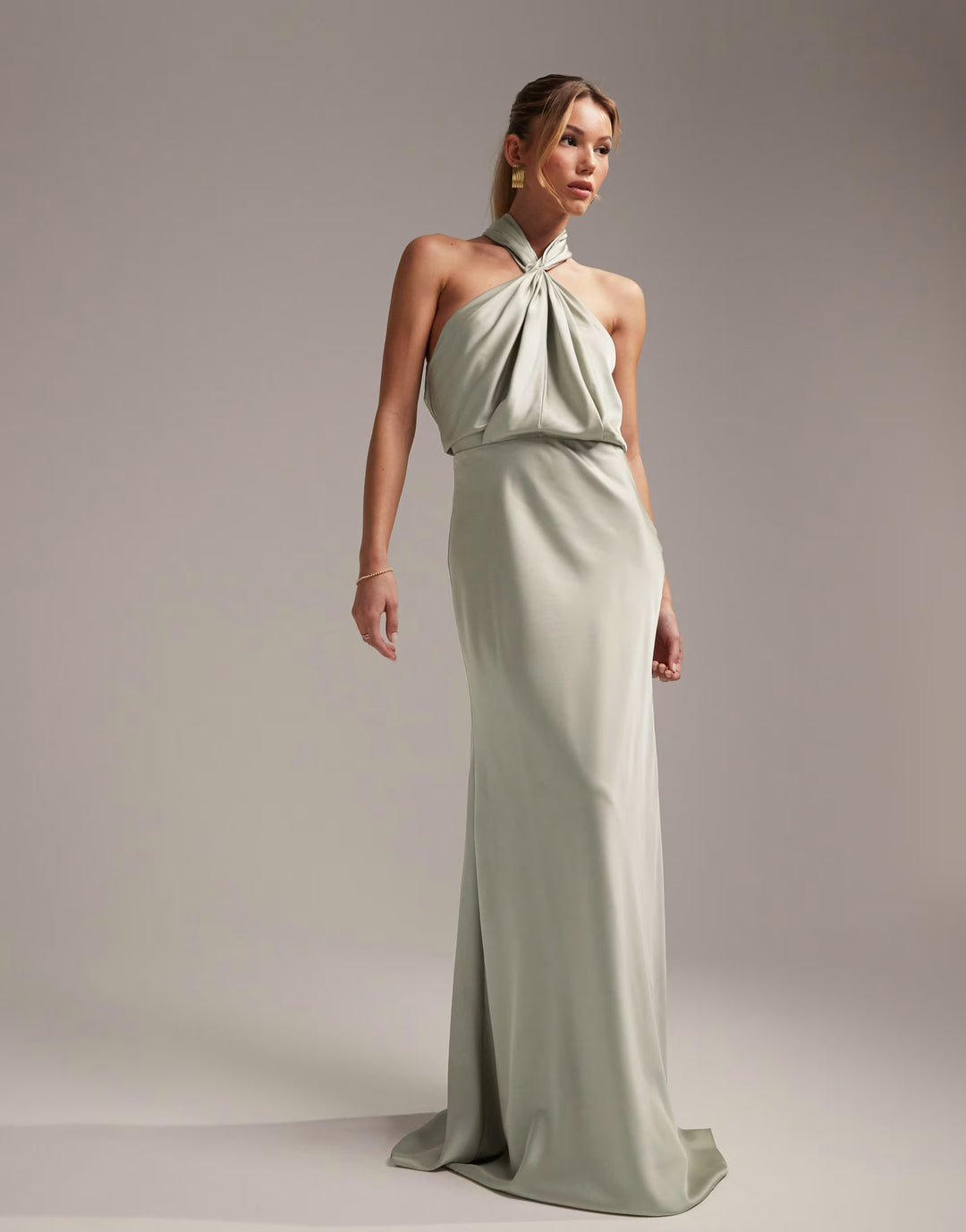 Rochie maxi ASOS, verde
