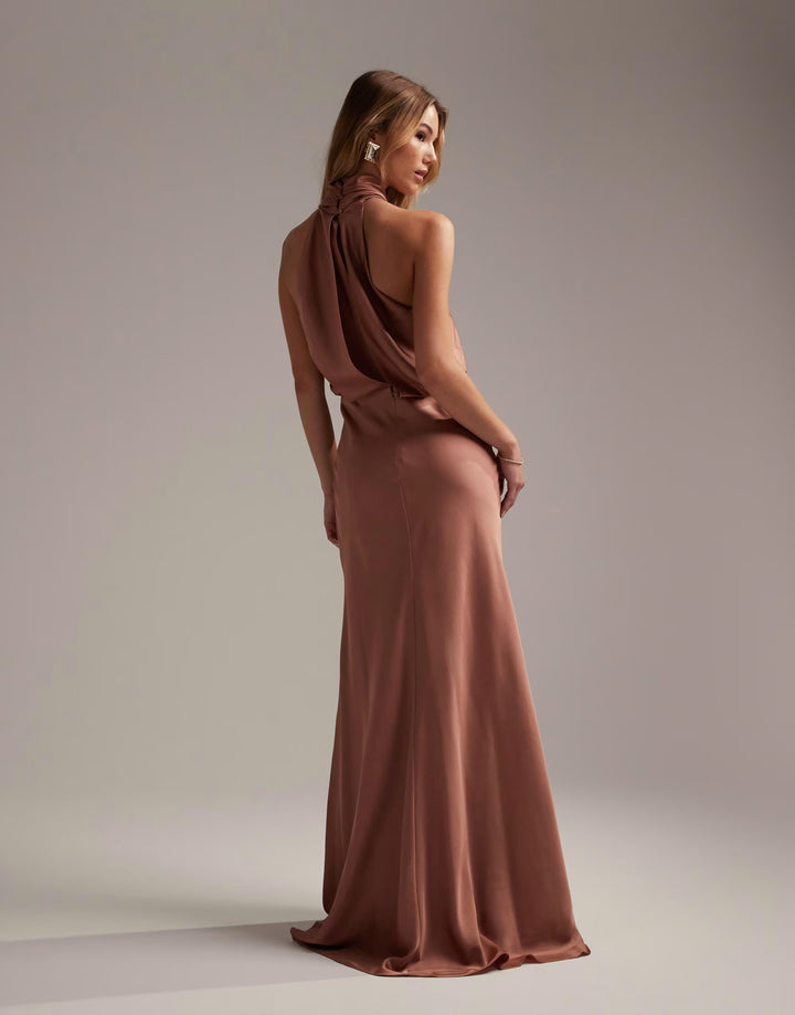 Rochie maxi ASOS, roz