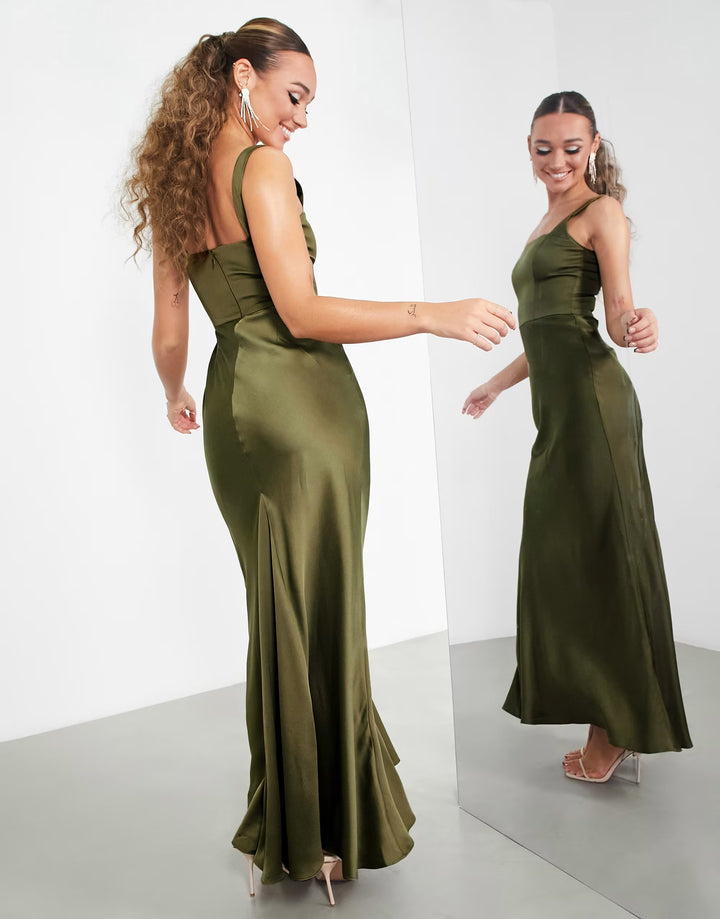 Rochie maxi ASOS, verde