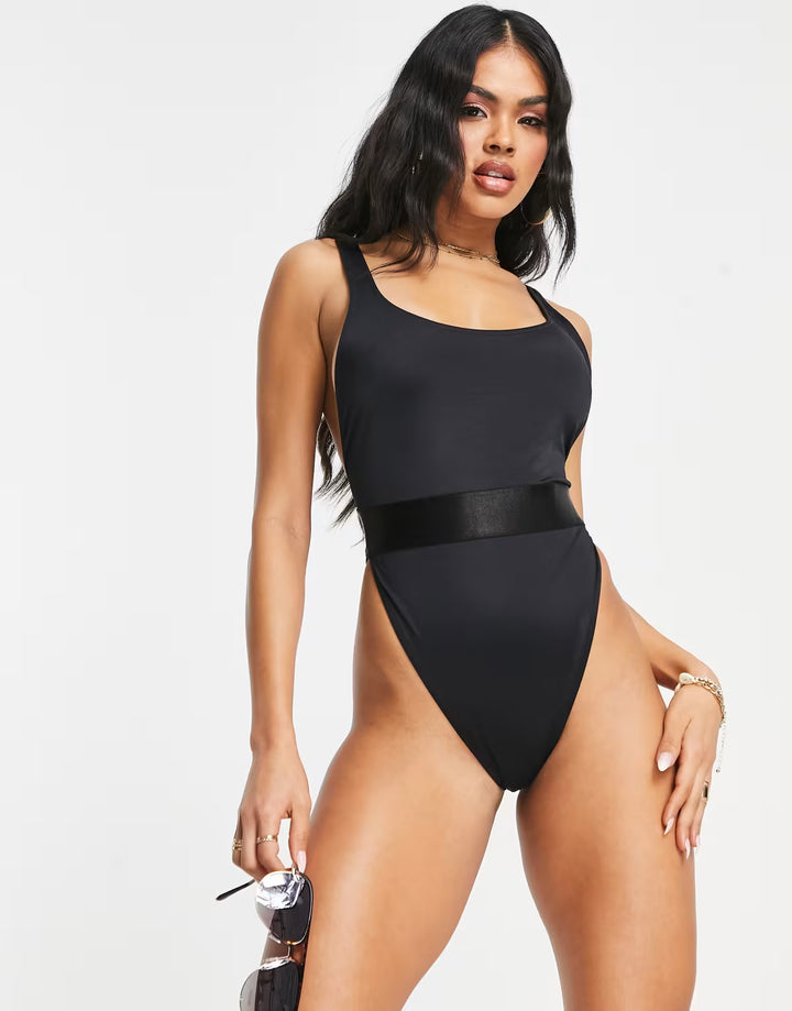 Costum de baie întreg ASOS, negru
