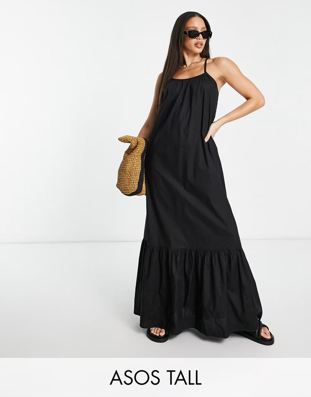 Rochie maxi ASOS, negru