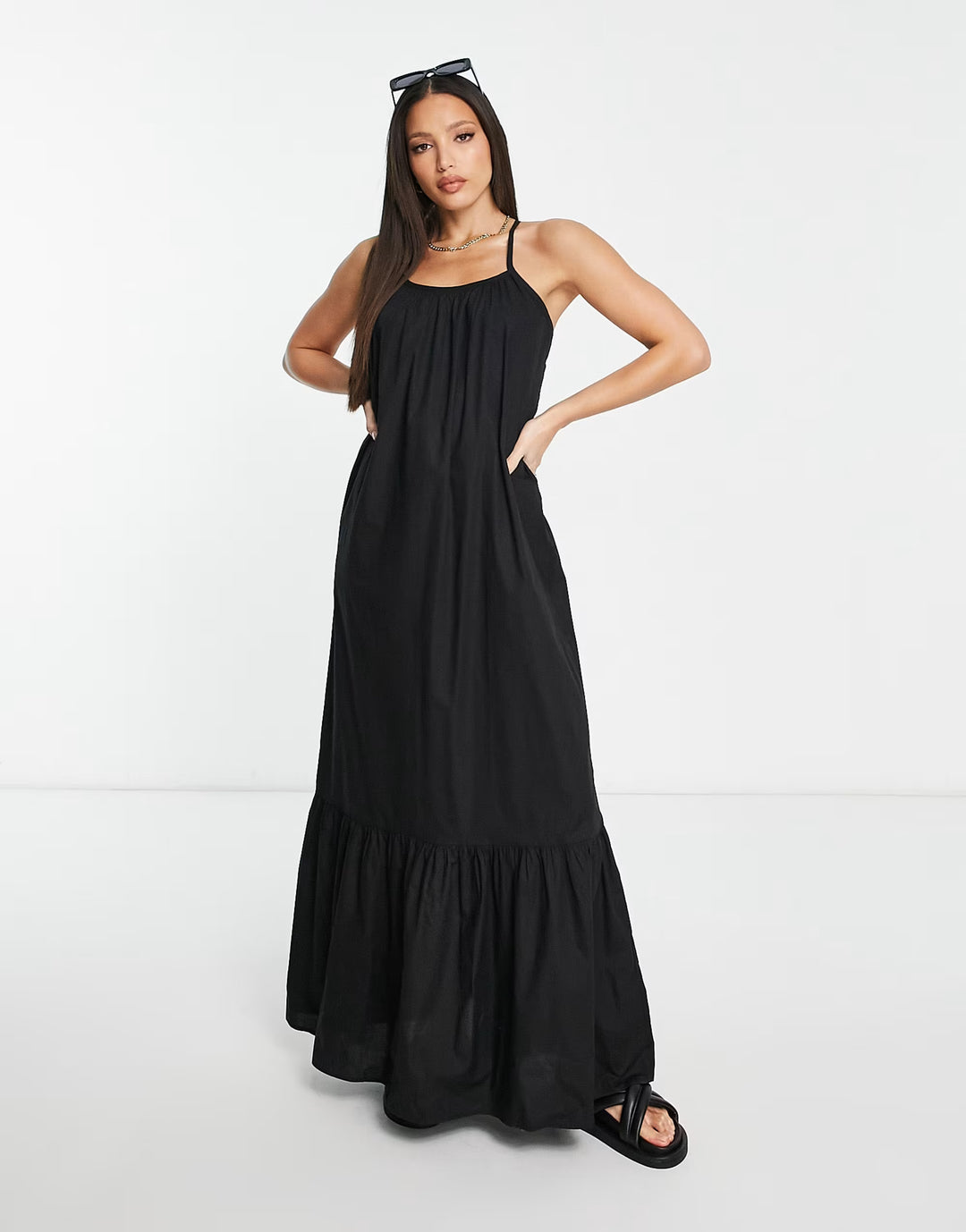 Rochie maxi ASOS, negru