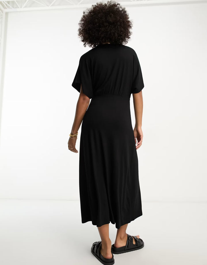 Rochie midi ASOS, negru