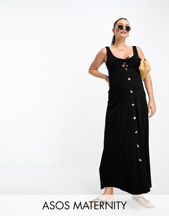 Rochie maxi ASOS, negru