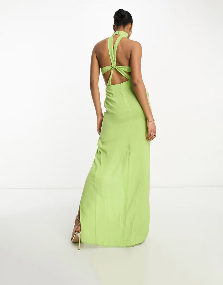 Rochie maxi ASOS, verde