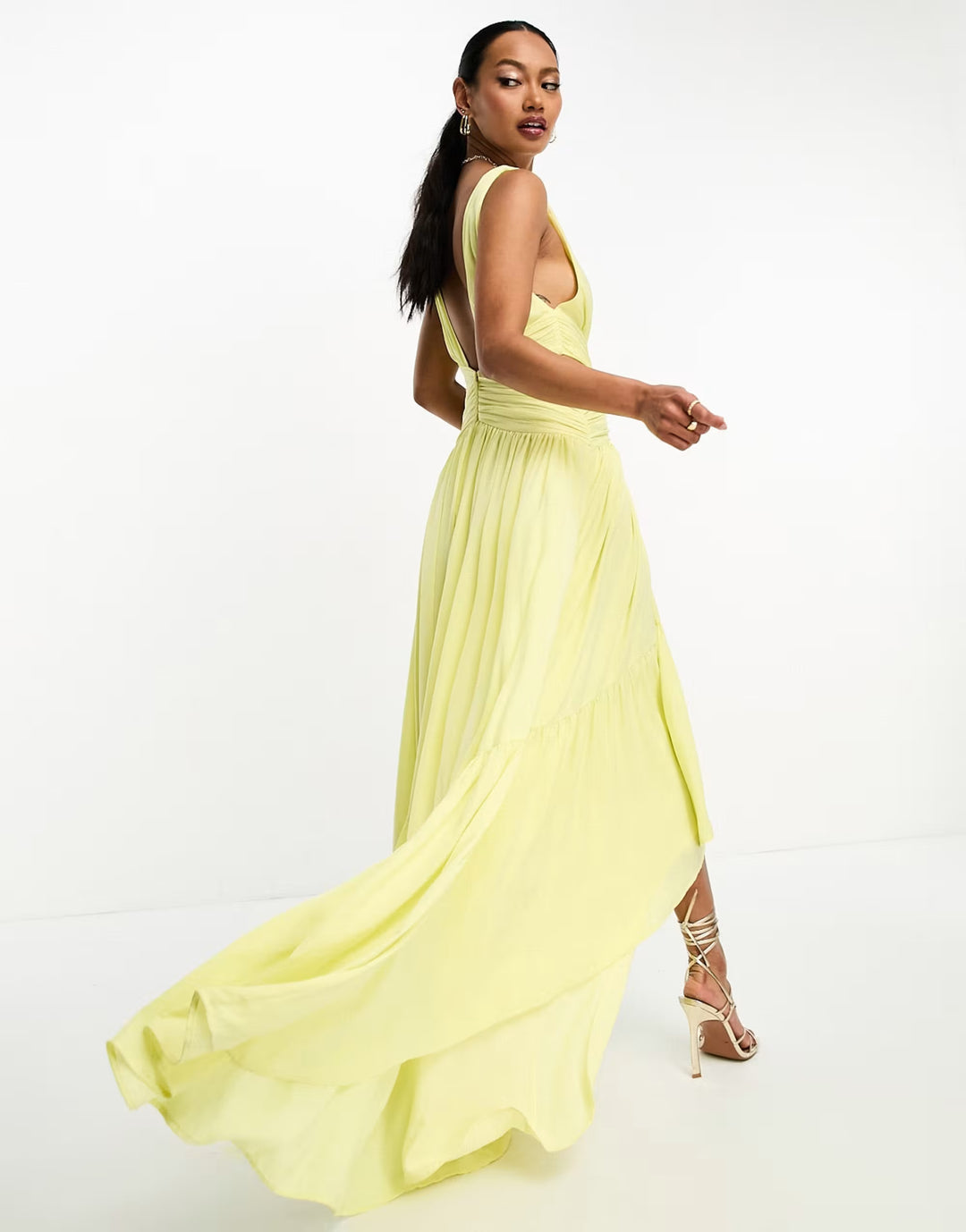 Rochie maxi ASOS, galben