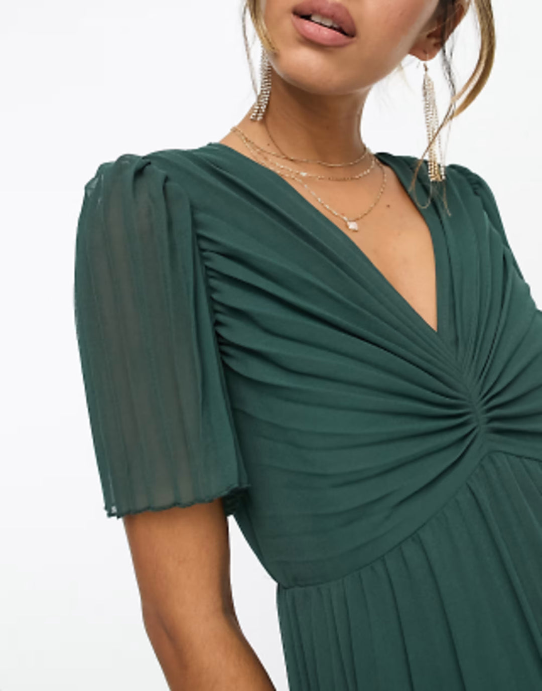 Rochie maxi ASOS, verde