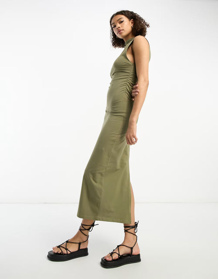 Rochie midi ASOS, verde