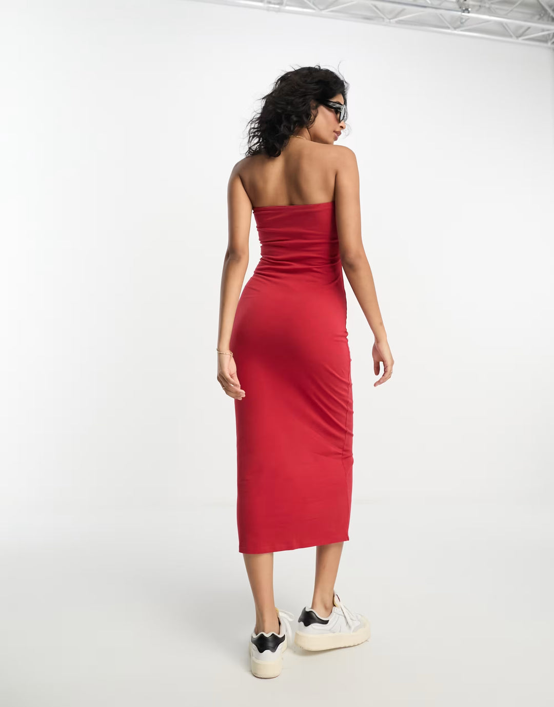 Rochie midi ASOS, roșu