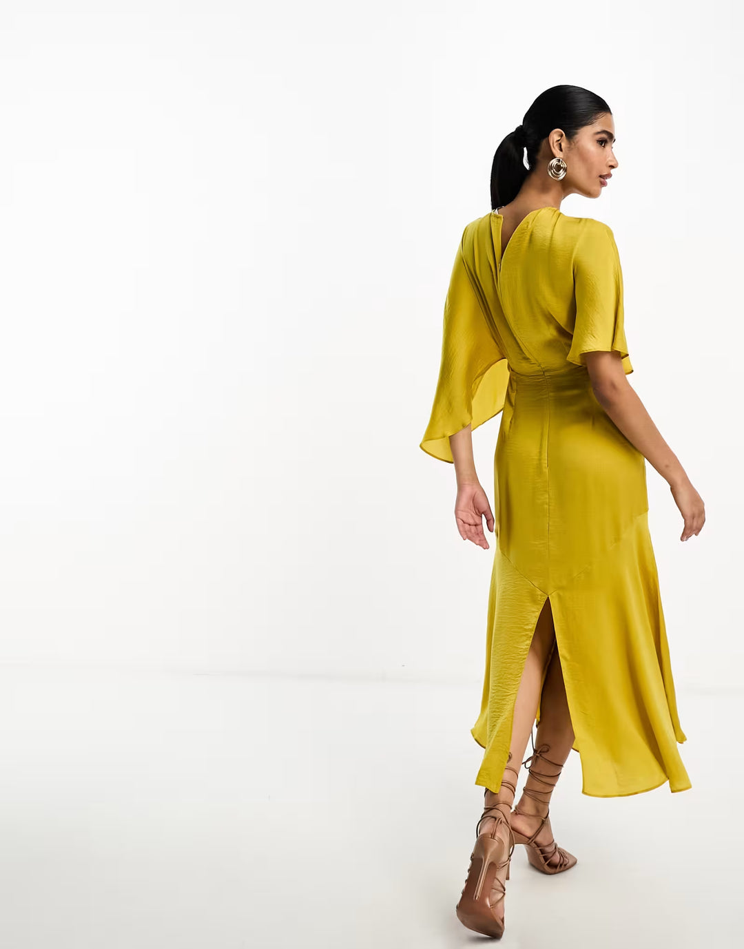 Rochie midi ASOS, galben