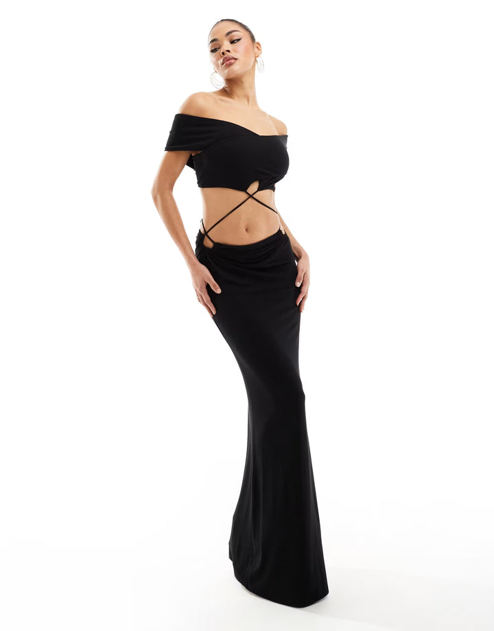 Rochie maxi ASOS, negru
