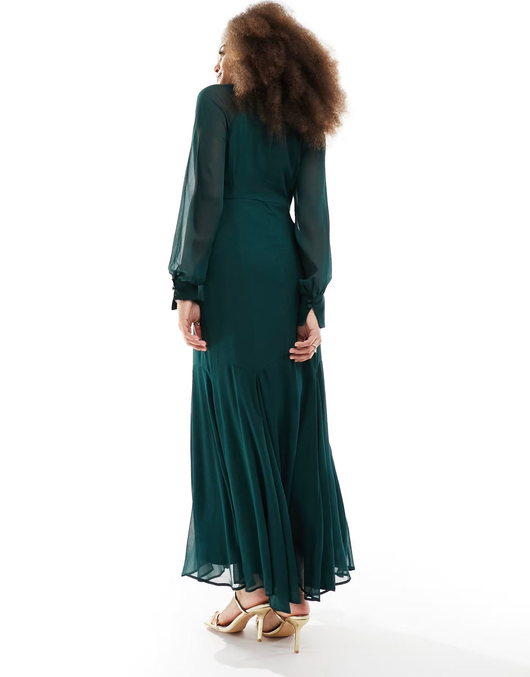 Rochie maxi ASOS, verde